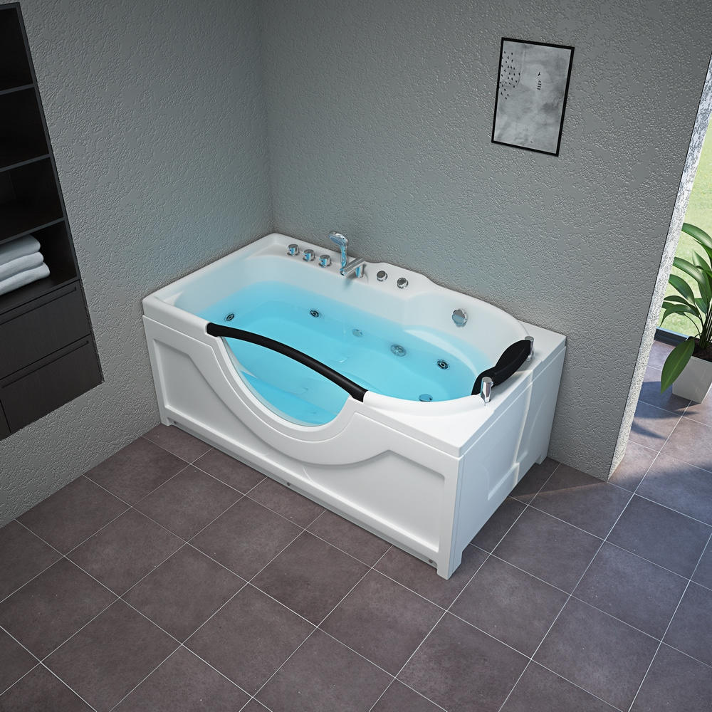 El control de la temperatura del agua es una característica crucial de las bañeras de masaje rectangulares.