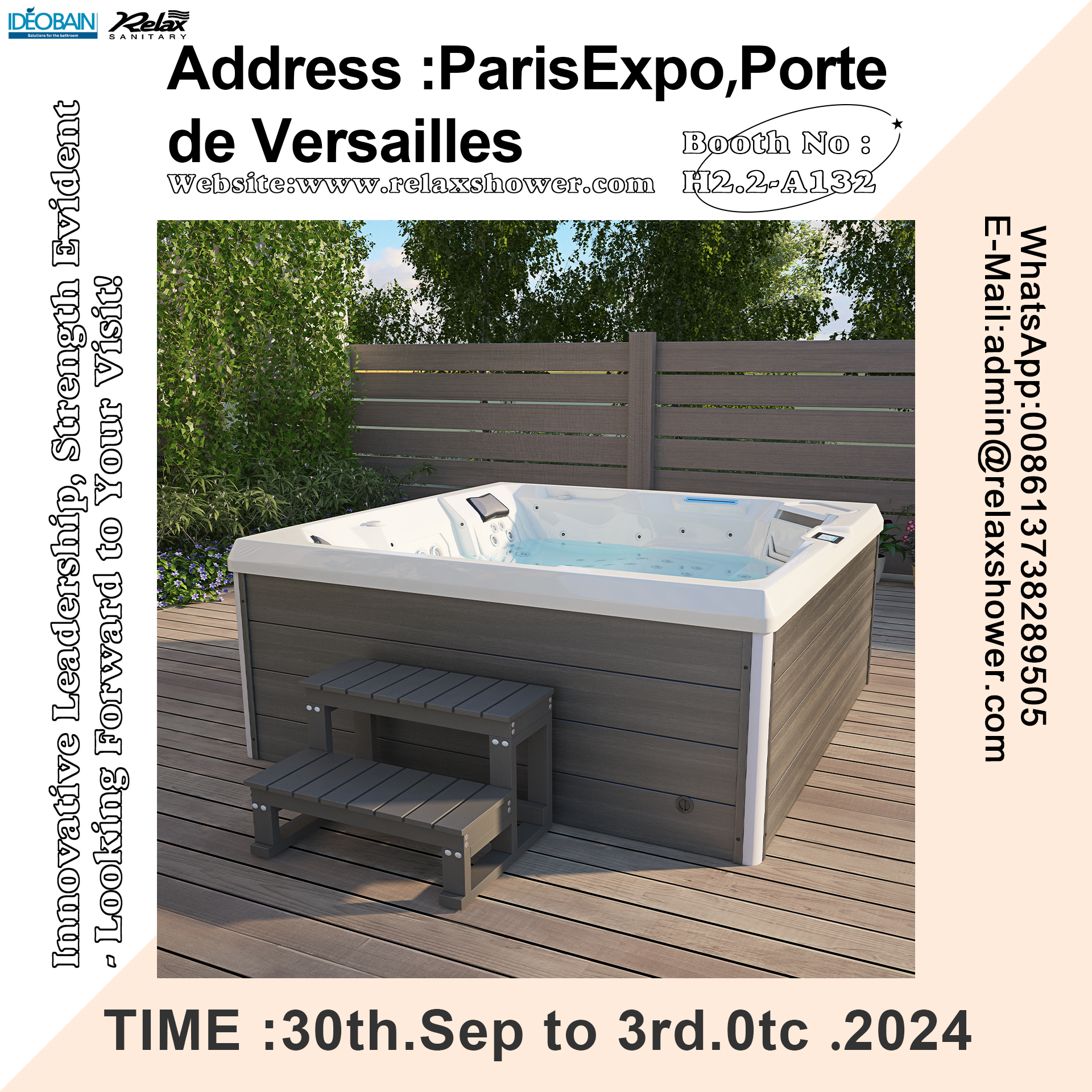 Relájese el baño para brillar en el espectáculo de Ideobain de París